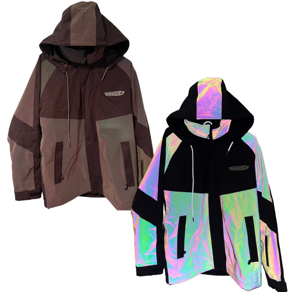 Doorek Ski Snow Jacket Reflective Size Medium 15K Waterproof Breathable RARE